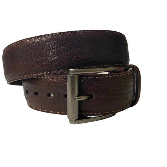 John Deere Mens Brown Leather Belt