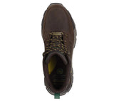 Men's John Deere Cocoa Waterproof Mid Top Leather Moc Toe Lace Up Boot