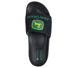 Men's John Deere Low Slider - Big Logo - Black