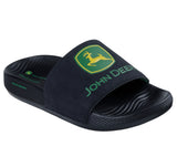 Men's John Deere Low Slider - Big Logo - Black