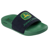 Men's John Deere Low Slider - Big Logo - Grey/Black