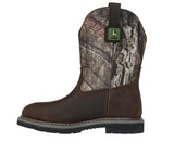 Boy's John Deere Brown Leather & Camo Boot