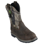 Boy's John Deere Brown Leather & Camo Boot