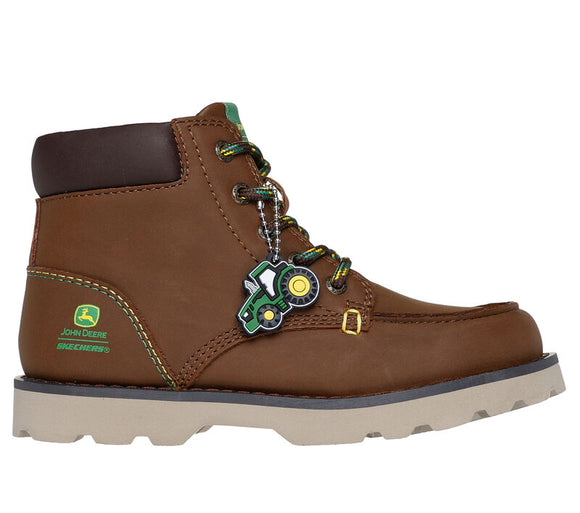 Boy's John Deere Brown Lace Up Boot