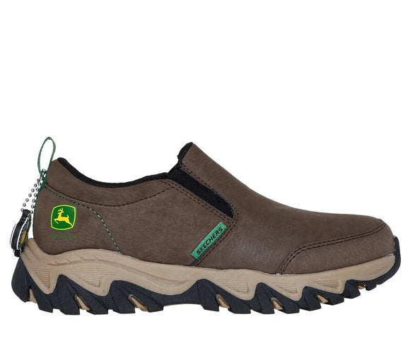 Boy's John Deere Brown Twin Gore Slip On Shoe