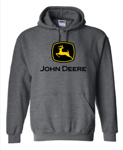 John Deere Dark Grey Construction Hoodie