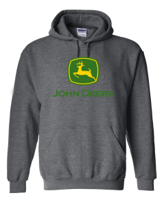 Grey john deere hoodie best sale
