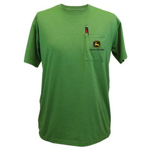 John Deere Mens Green Pocket Tee