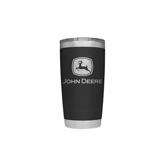 John Deere 20oz YETI Tumbler Black