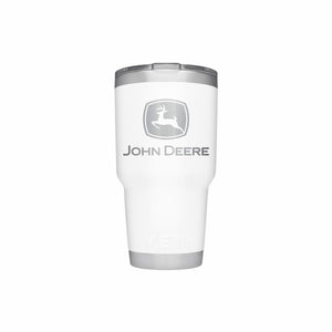 John Deere 30oz YETI Tumbler White