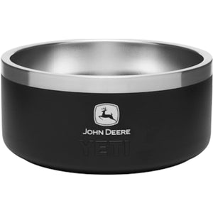 John Deere Boomer 4 YETI Dog Bowl Black