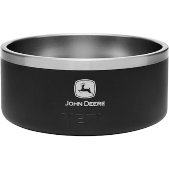 John Deere Boomer 8 YETI Dog Bowl Black