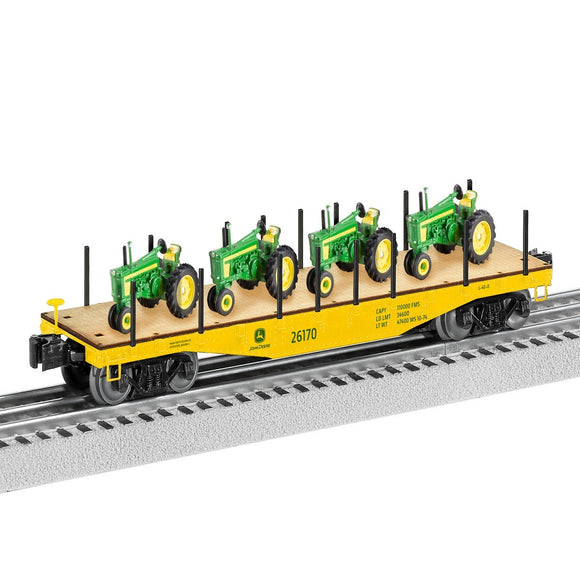 John Deere Flatcar w/Tractor Load