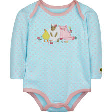 John Deere Girl Infant Bodyshirt - Farm Friends