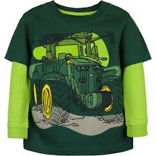 John Deere Boy Toddler Tee Line Tractor