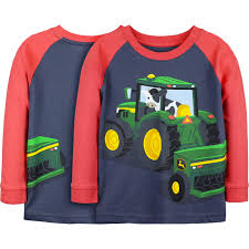 John Deere Boy Toddler Tee Cow Tractor