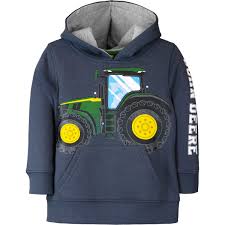 John Deere Boy Toddler Fleece Hood Tractor