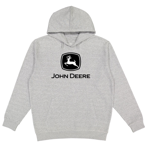 John Deere Mens Sport Grey Moline Trademark Hoodie