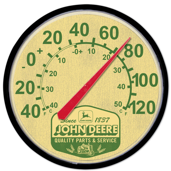 John Deere Retro Badge 12.75 Thermometer