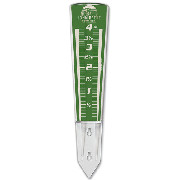 John Deere Equipment Badge Rain Gauge