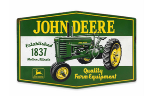 John Deere Established 1837 Metal Sign