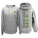 John Deere Men's Oxford Tractors & Plows Hoodie