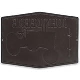 John Deere Die Cut Metal Thermometer