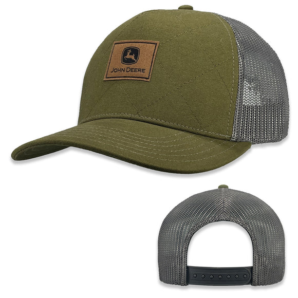 John Deere Quilted Canvas Trucker Cap