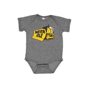 John Deere Infant Never Idle Dozer Bodysuit