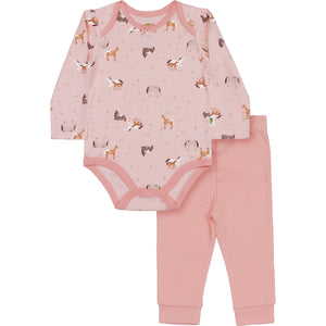 John Deere Girl Infant Pant Set Horse