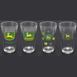 John Deere Set of 4 Glass Tumblers