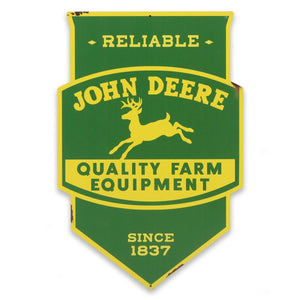 John Deere Farm Equipment Shield Plastic Sign