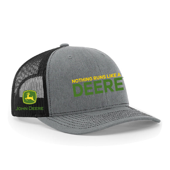 John Deere Mens Nothing Runs Like a Deere 3D Embro Hat