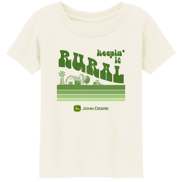 John Deere Youth Ivory  Keepin' It Rural Short Sleeve Tee