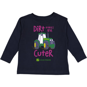 John Deere Toddler Dirt Makes Me Cuter Tee