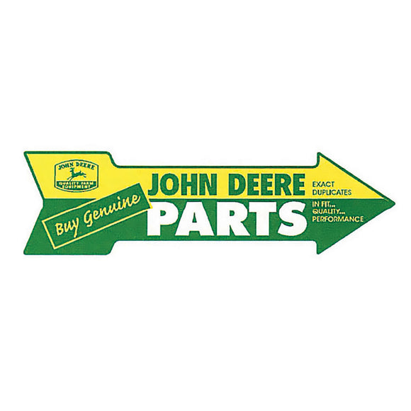 John Deere Metal Sign Arrow John Deere Parts