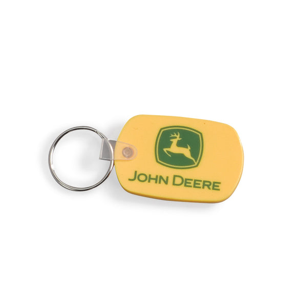 John Deere Yellow Vinyl Key Tag