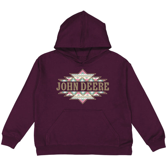 John Deere Youth Aztec Badge Hoodie