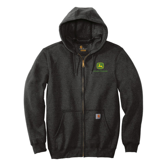 John Deere Carhartt Charcoal TM Full Zip Hoodie