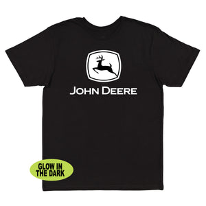 John Deere Black Glow in the Dark Toddler Tee