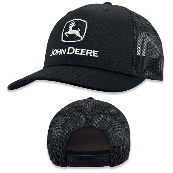 John Deere Mens Black Embro Hat