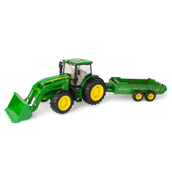 John Deere 1/16 Big Farm 6210R w/Spreader