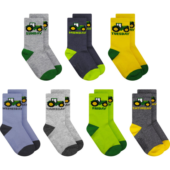 John Deere Toddler Boy Days of Week Socks