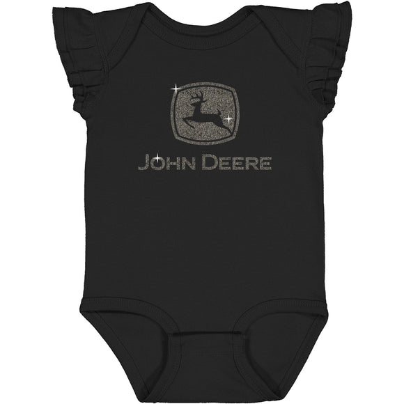 John Deere Infant Glitter Flutter Bodysuit