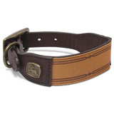 John Deere Brown Dog Collar