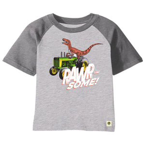 John Deere Infant Dino Tractor Rawr-Some Raglan