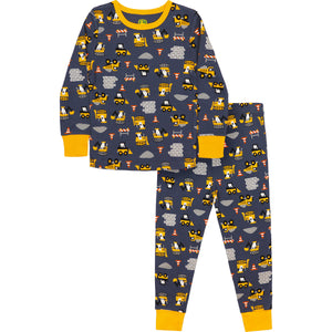 John Deere Boy Child PJ Set Construction