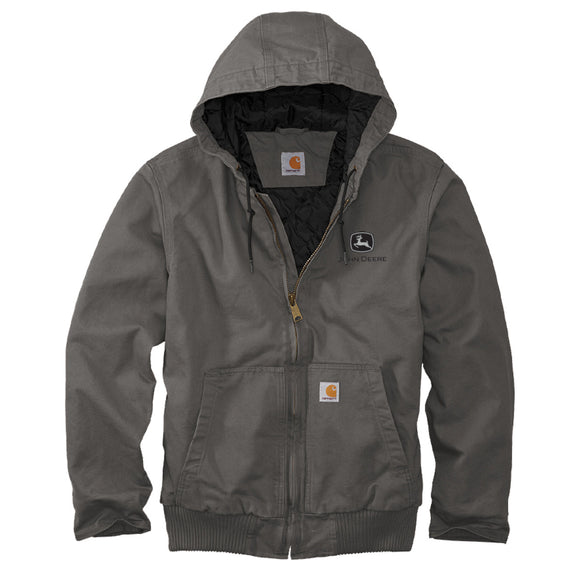 John Deere Carhartt Charcoal Hooded TM Jacket