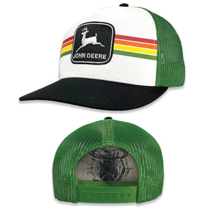 John Deere Green Colour Stripe Trucker Hat