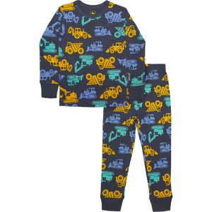 John Deere Child Boy PJ Set Construction